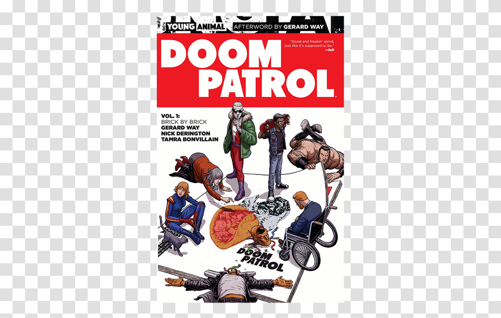 Doom Patrol Brick By Brick, Person, Comics, Book, Poster Transparent Png