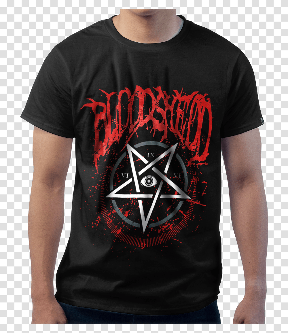 Doom Pentagram Active Shirt, Apparel, T-Shirt Transparent Png