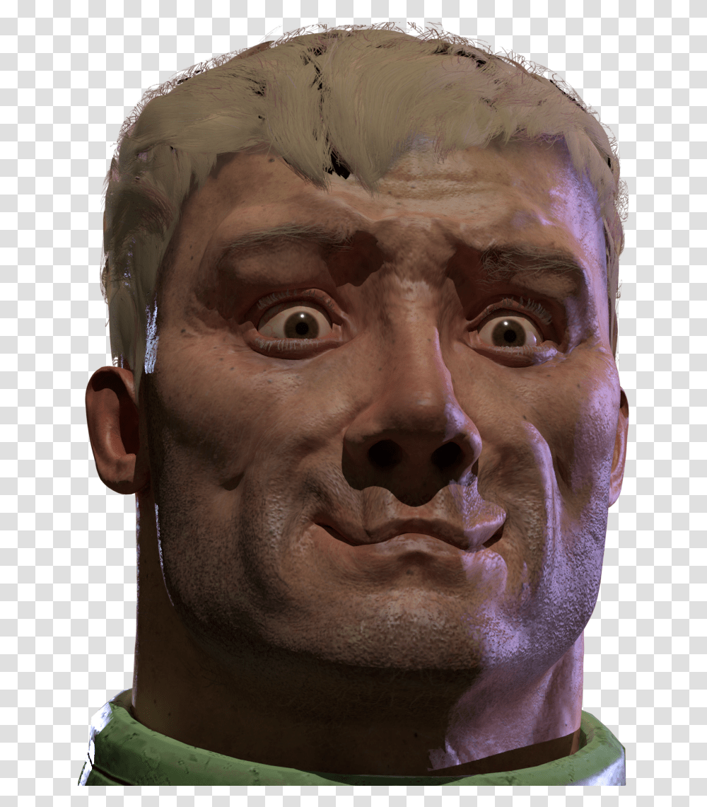 Doom Quake Champions Face Nose Head Forehead Quake Champions Doomguy Face, Person, Human, Figurine, Archaeology Transparent Png
