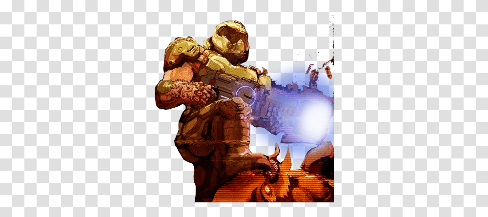 Doom Slayer Demonicblight Twitter, Lighting, Astronaut, Painting, Art Transparent Png