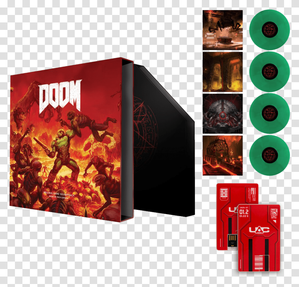 Doom Vinyl Box Set, Person, Advertisement, Poster Transparent Png