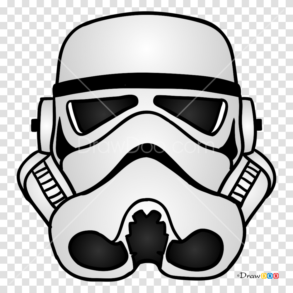 Door Decs Star Wars Clipart Download, Helmet, Apparel, Stencil Transparent Png