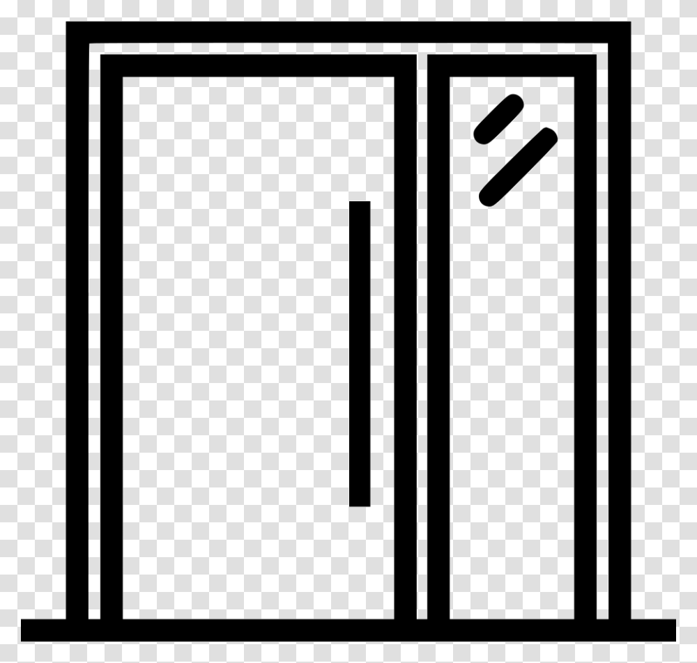 Door Entrance Modern Glass Icon Free Download, Picture Window, Stencil Transparent Png