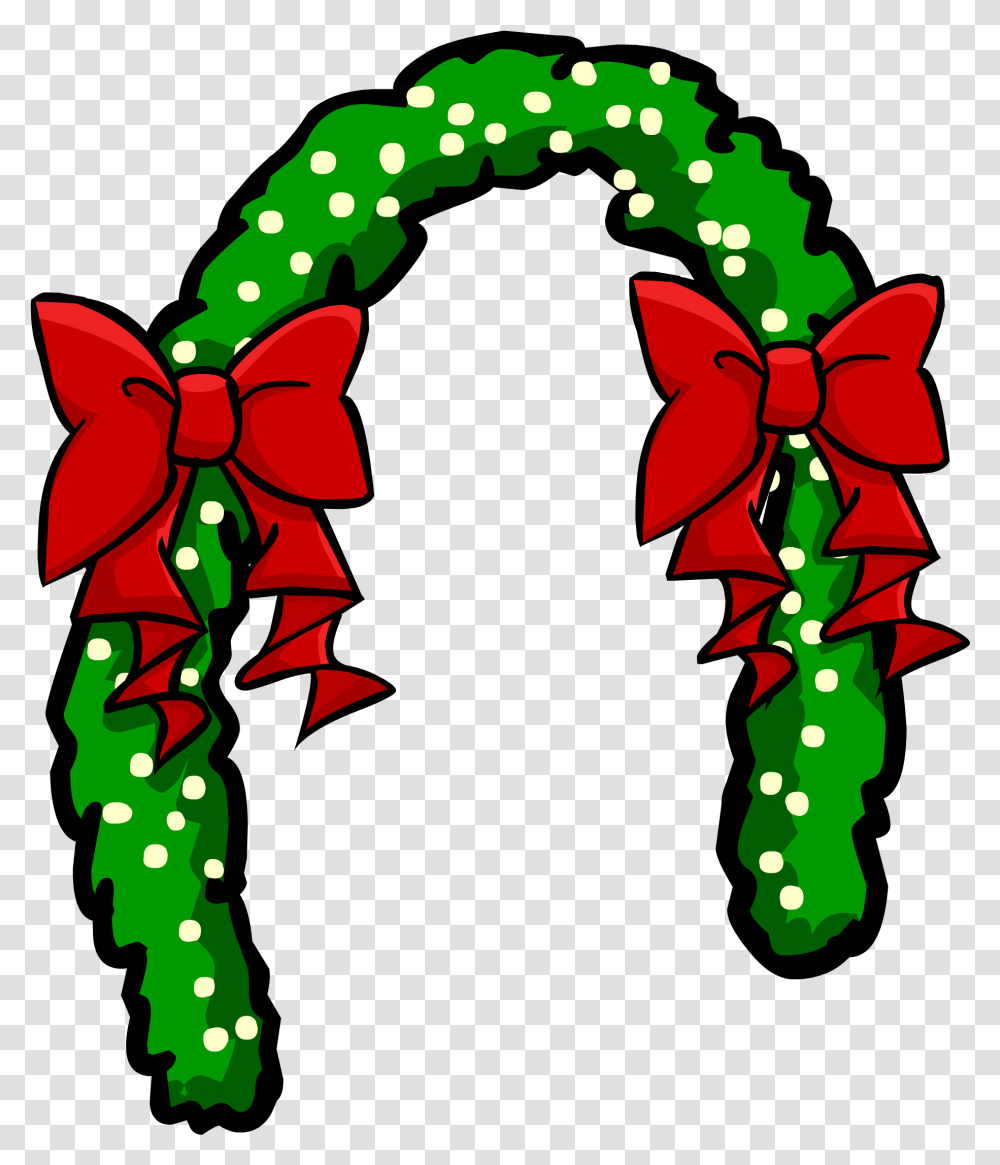 Door Garland Christmas Tree, Graphics, Art, Floral Design, Pattern Transparent Png