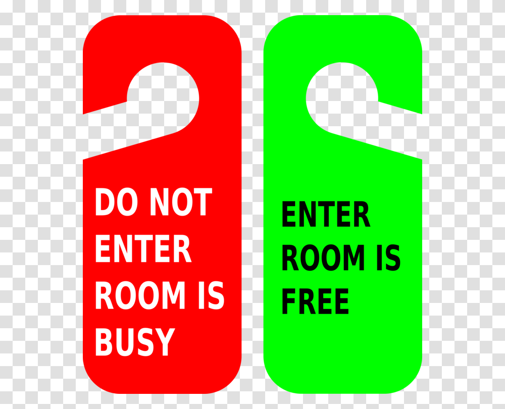 Door Hanger Hotel Room Sign, Number, Alphabet Transparent Png