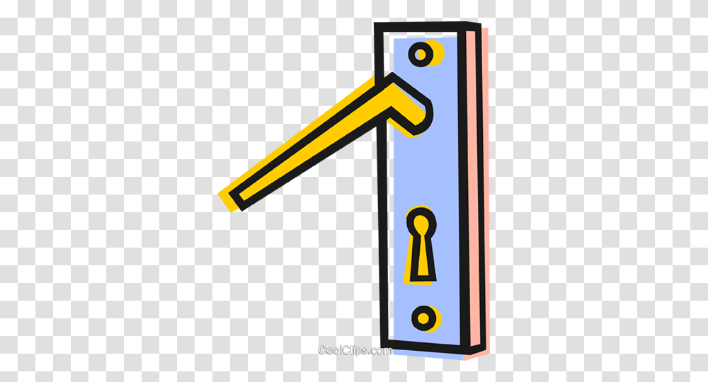 Door Knob Royalty Free Vector Clip Art Illustration, Security, Lock, Number Transparent Png