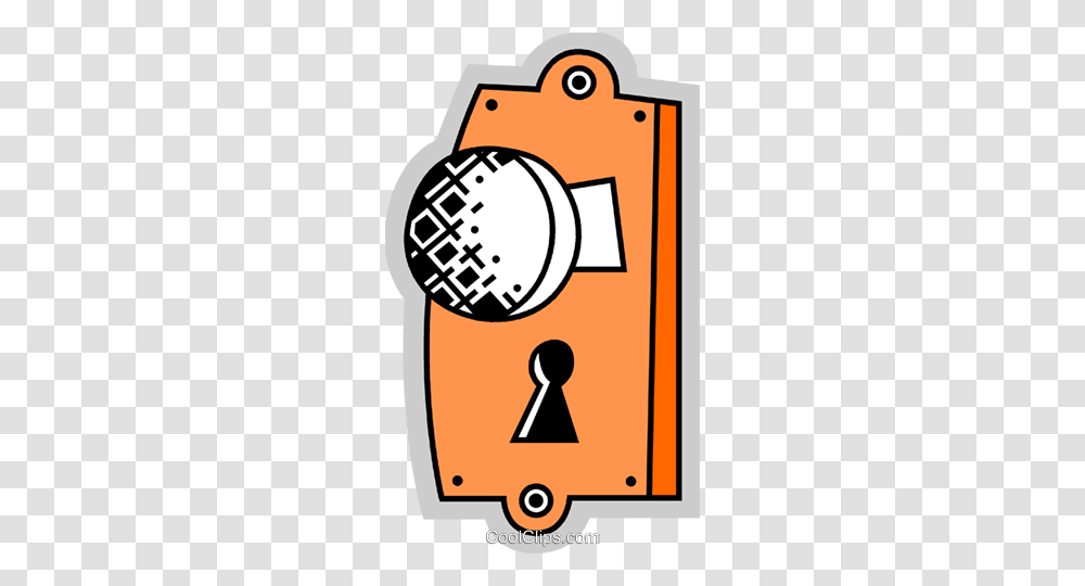 Door Knobs Royalty Free Vector Clip Art Illustration, Lock, Machine, Gas Pump, Combination Lock Transparent Png