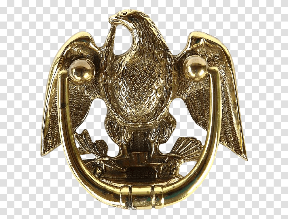 Door Knocker Golden Eagle, Bronze, Logo, Trademark Transparent Png