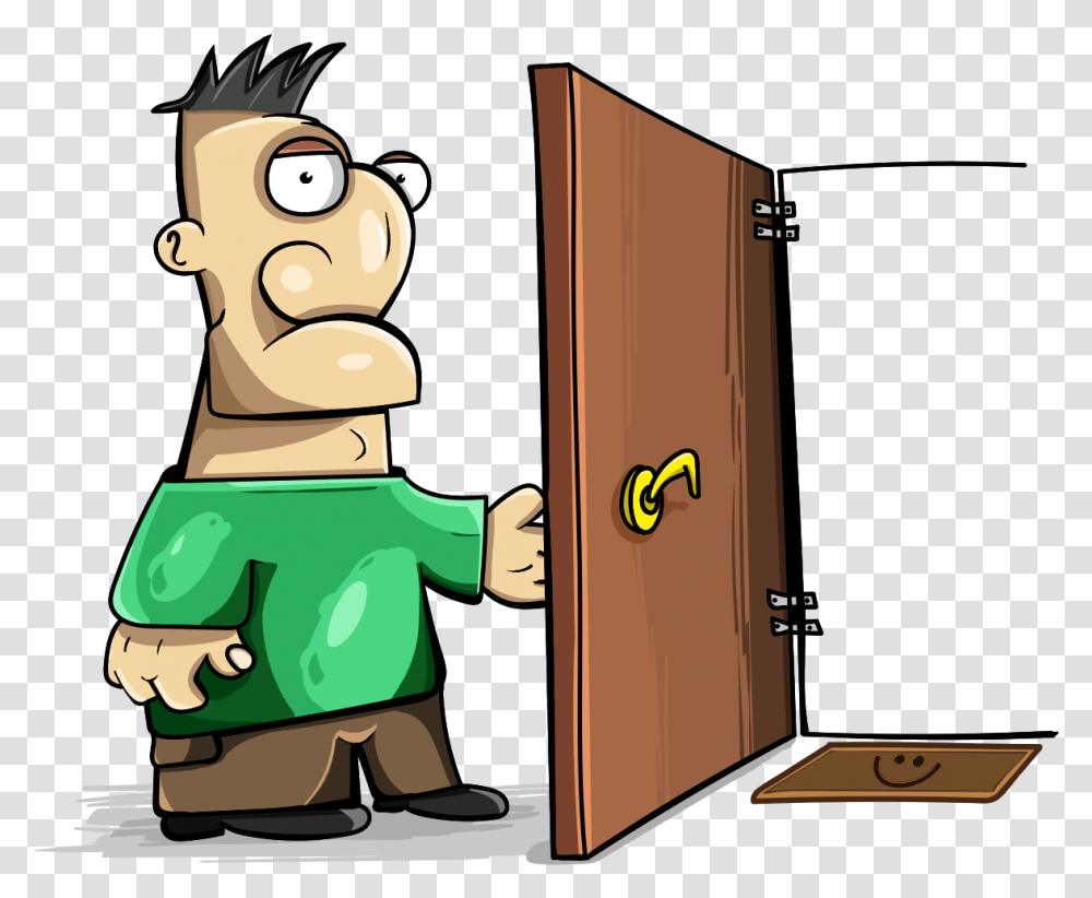 Door Open Sad Doorway Open The Door Clipart, Furniture, Cupboard, Closet, Box Transparent Png