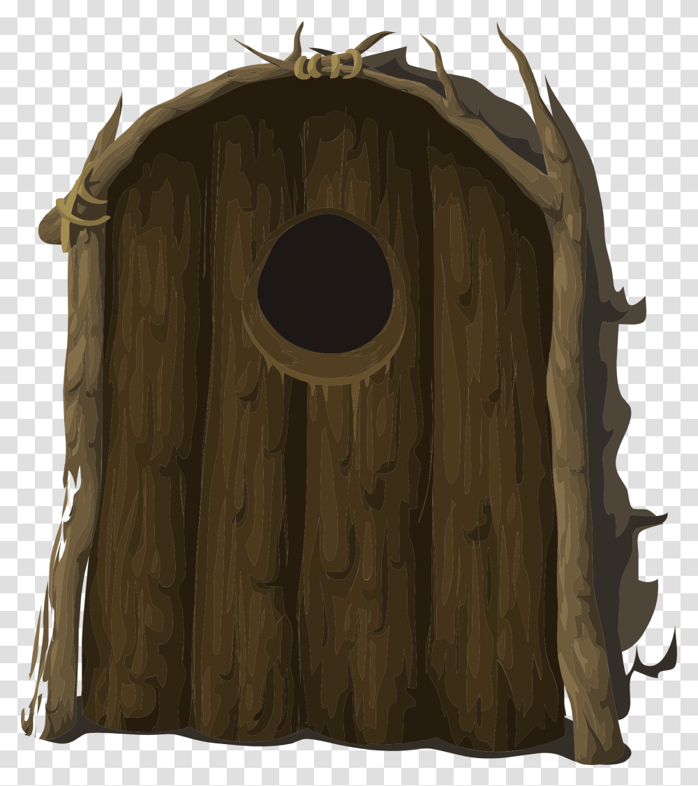Door Wood Wooden Entrance Entry Old Rustic Open Outhouse, Gate, Apparel, Hole Transparent Png