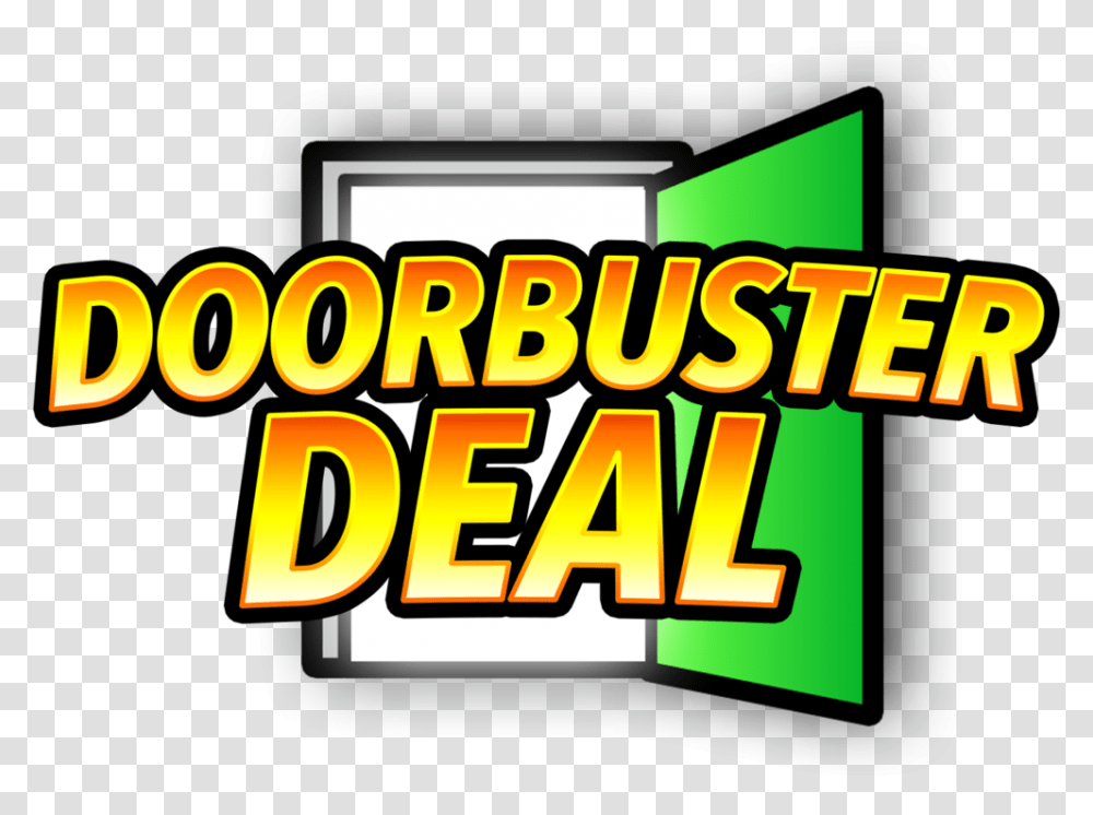Doorbuster Deal Label, Flyer, Advertisement, Brochure Transparent Png