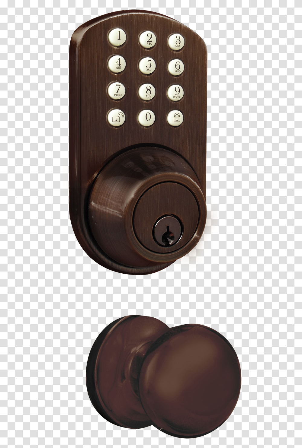 Doorknob Keypad Deadbolt Regular Knob, Lock, Combination Lock Transparent Png