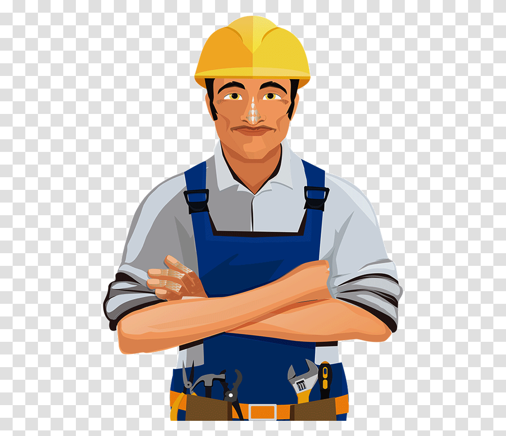 Doorstep Home Appliance Repair Clip Art, Person, Human, Hardhat, Helmet Transparent Png