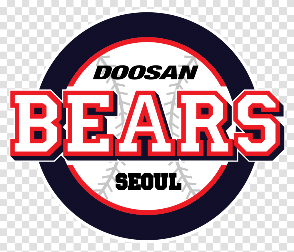 Doosan Bears Doosan Bears Logo, Label, Text, Hand, Symbol Transparent Png