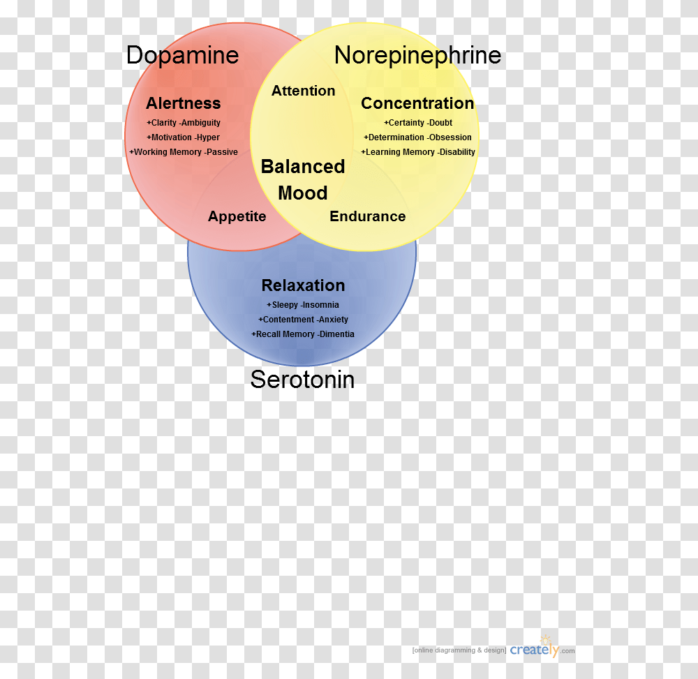 Dopamine Norepinephrine Serotonin Serotonin Norepinephrine Dopamine Venn Diagram, Plot Transparent Png