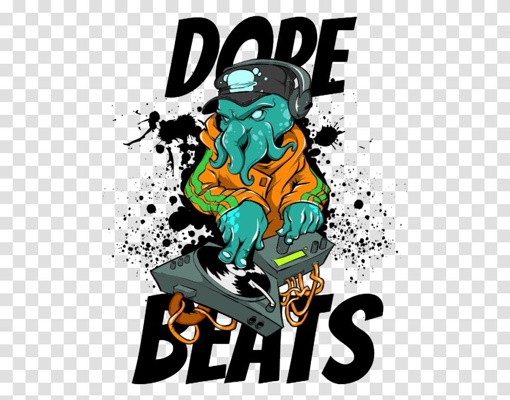 Dope Beats - Enke's Ink Logo, Art, Graphics, Video Gaming, Skateboard Transparent Png