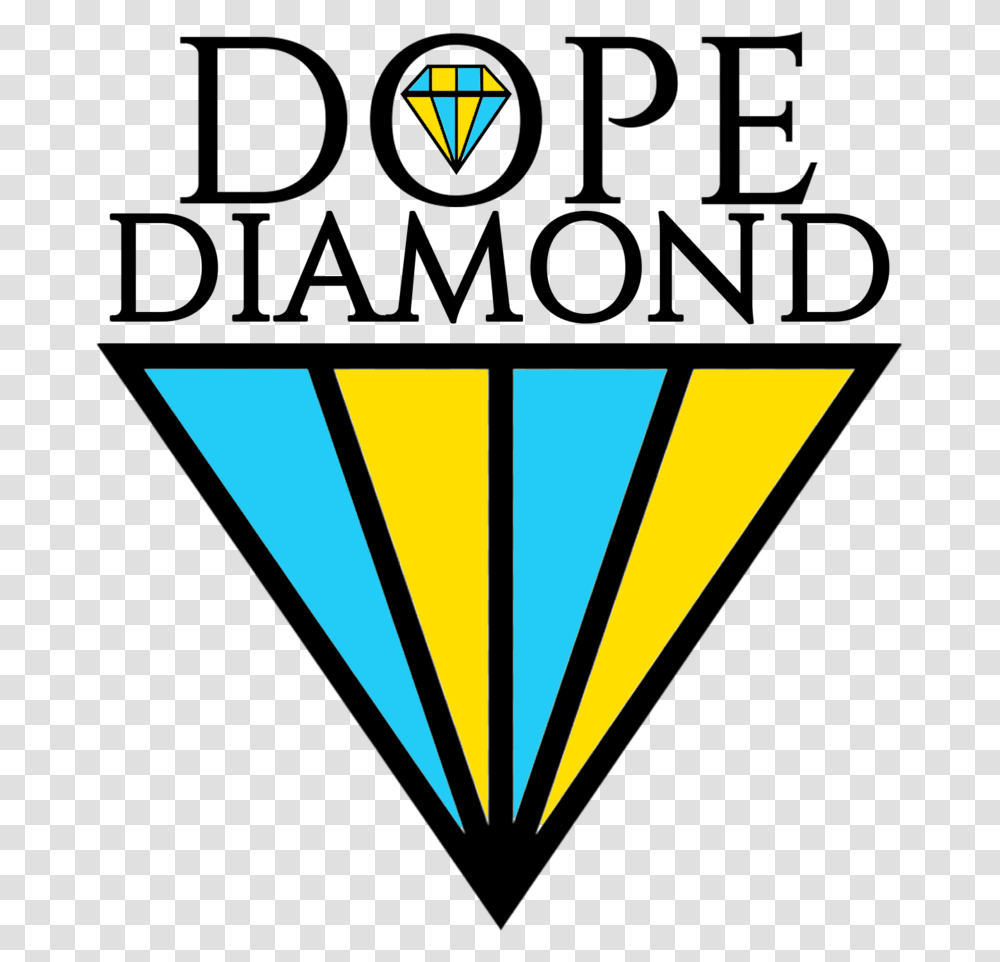 Dope Diamond Logo Emblem, Art, Graphics, Triangle, Kite Transparent Png