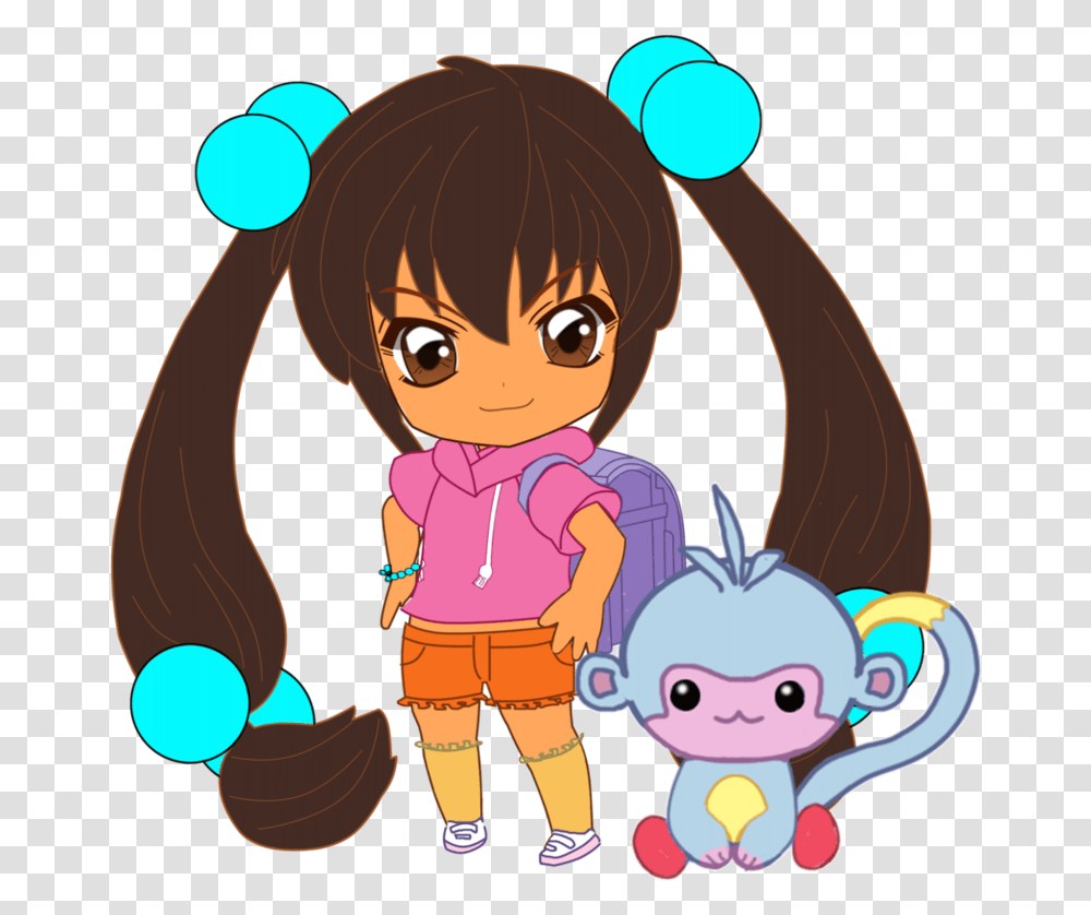 Dora And Boots Anime, Person, Human, Female, Girl Transparent Png