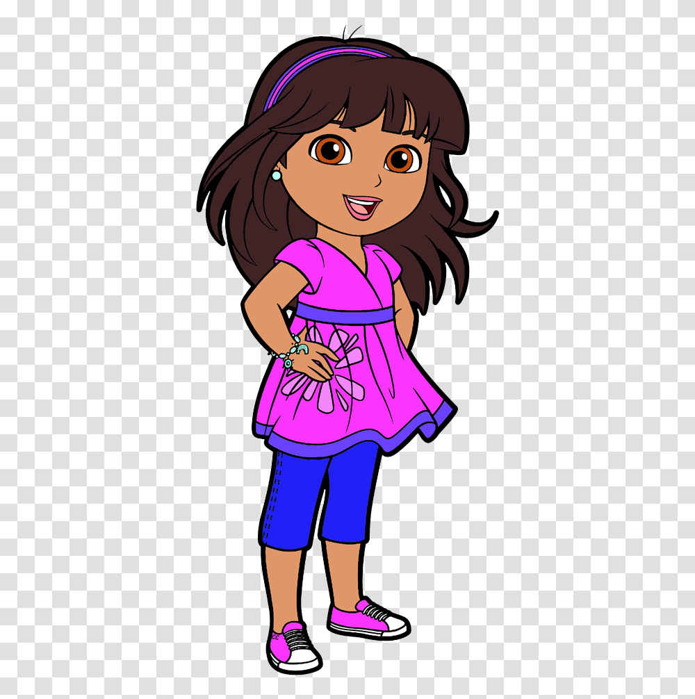 Dora And Friends Clipart Cartoon Clip Art, Person, Female, Girl Transparent Png