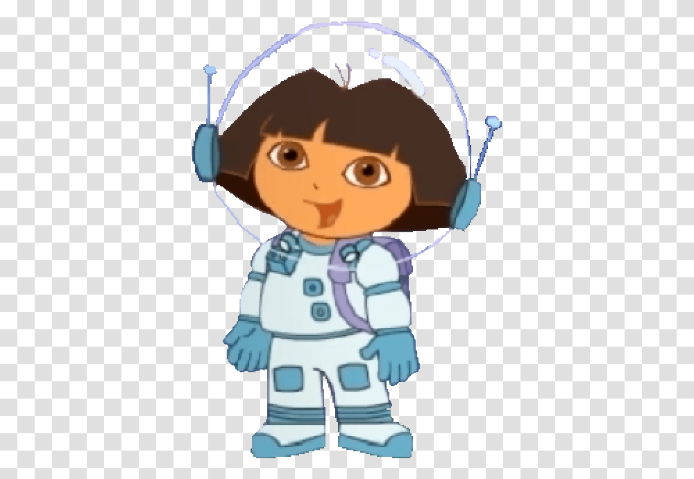 Dora In Her Spacesuit The Explorer Blue's Clues Fictional Character, Astronaut, Person, Human, Electronics Transparent Png