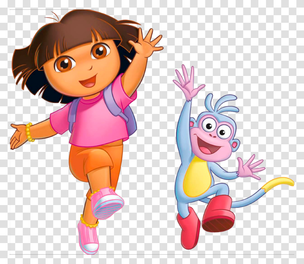 Dora The Explorer And Monkey, Person, Female, Girl, People Transparent Png
