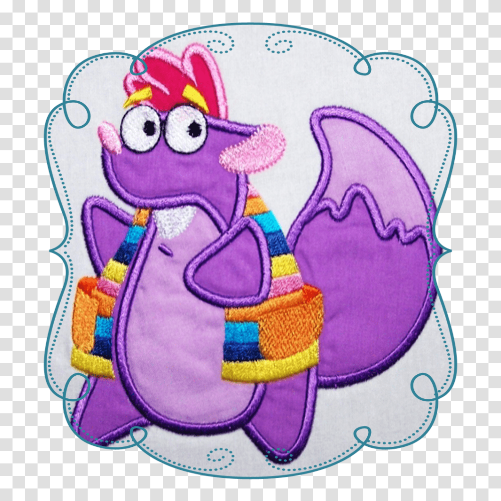 Dora The Explorer Applique, Embroidery, Pattern, Stitch Transparent Png