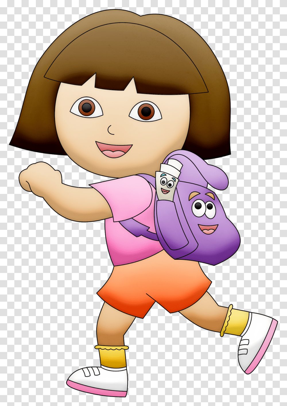 Dora The Explorer Clip Art Dora Cartoon Character, Doll, Toy, Photography, Arm Transparent Png