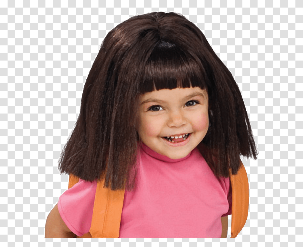 Dora The Explorer Costume, Face, Person, Smile, Hair Transparent Png