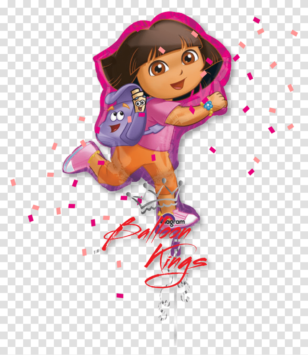 Dora The Explorer Dora Balloons, Confetti, Paper, Graphics, Art Transparent Png