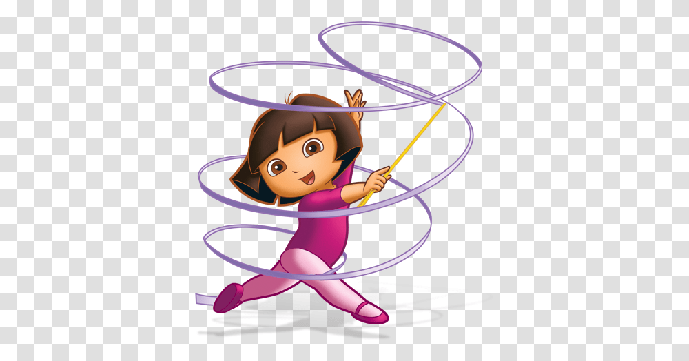 Dora The Explorer Gymnastics Fun Line In Time For Christmas Dora Gymnastics, Athlete, Sport, Sports, Acrobatic Transparent Png