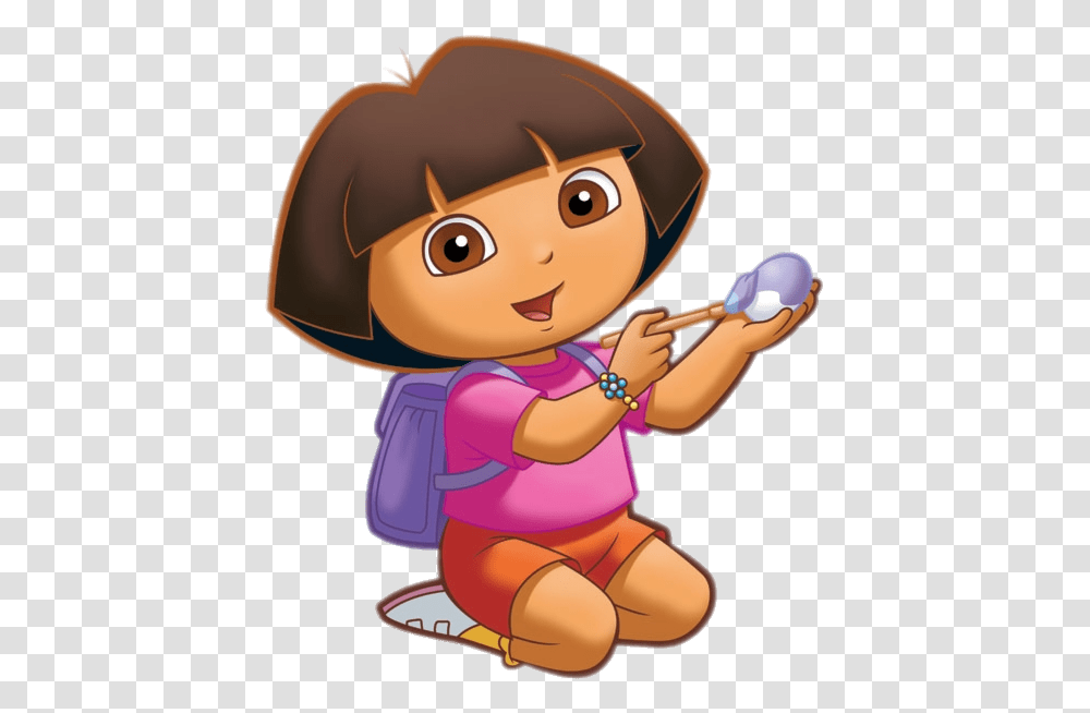 Dora The Explorer Sitting, Toy, Rattle, Doll Transparent Png