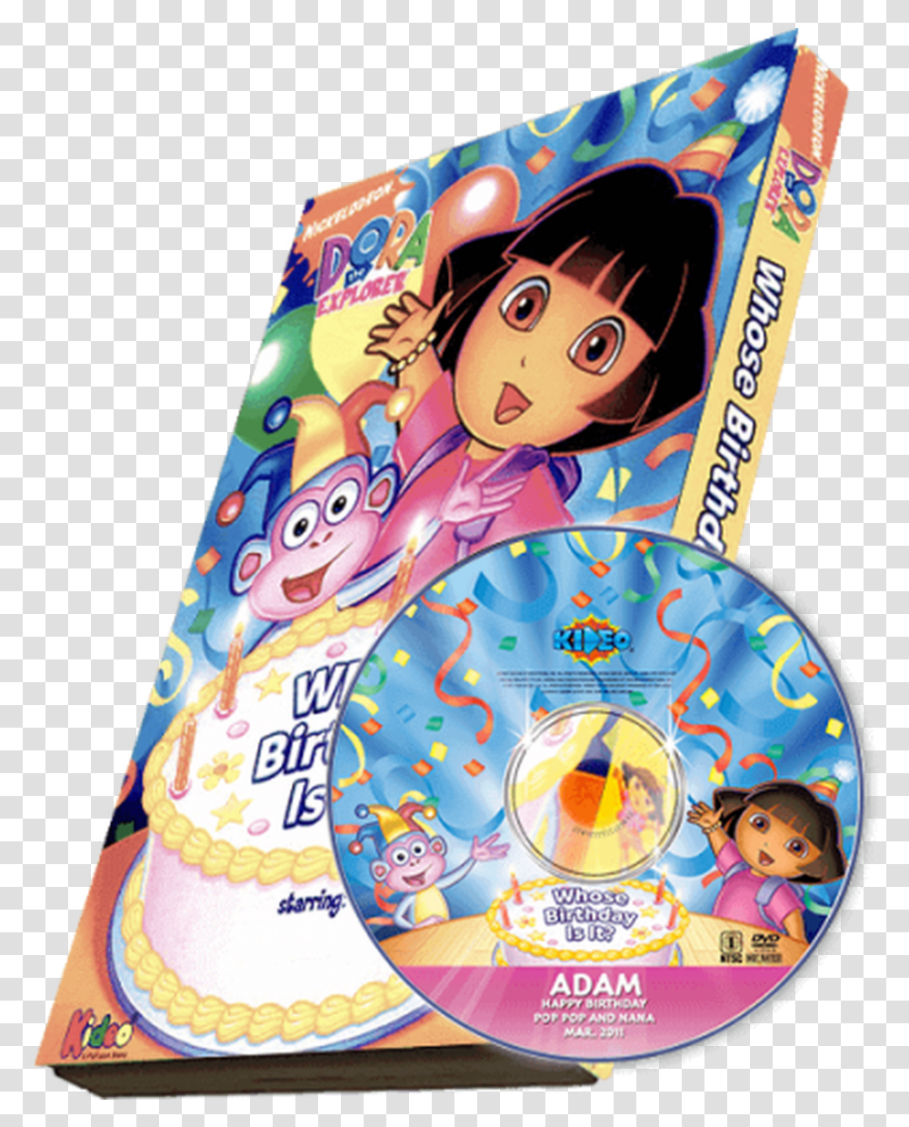 Dora Whose Birthday Is It Dora Dvd, Clothing, Apparel, Disk, Birthday Cake Transparent Png
