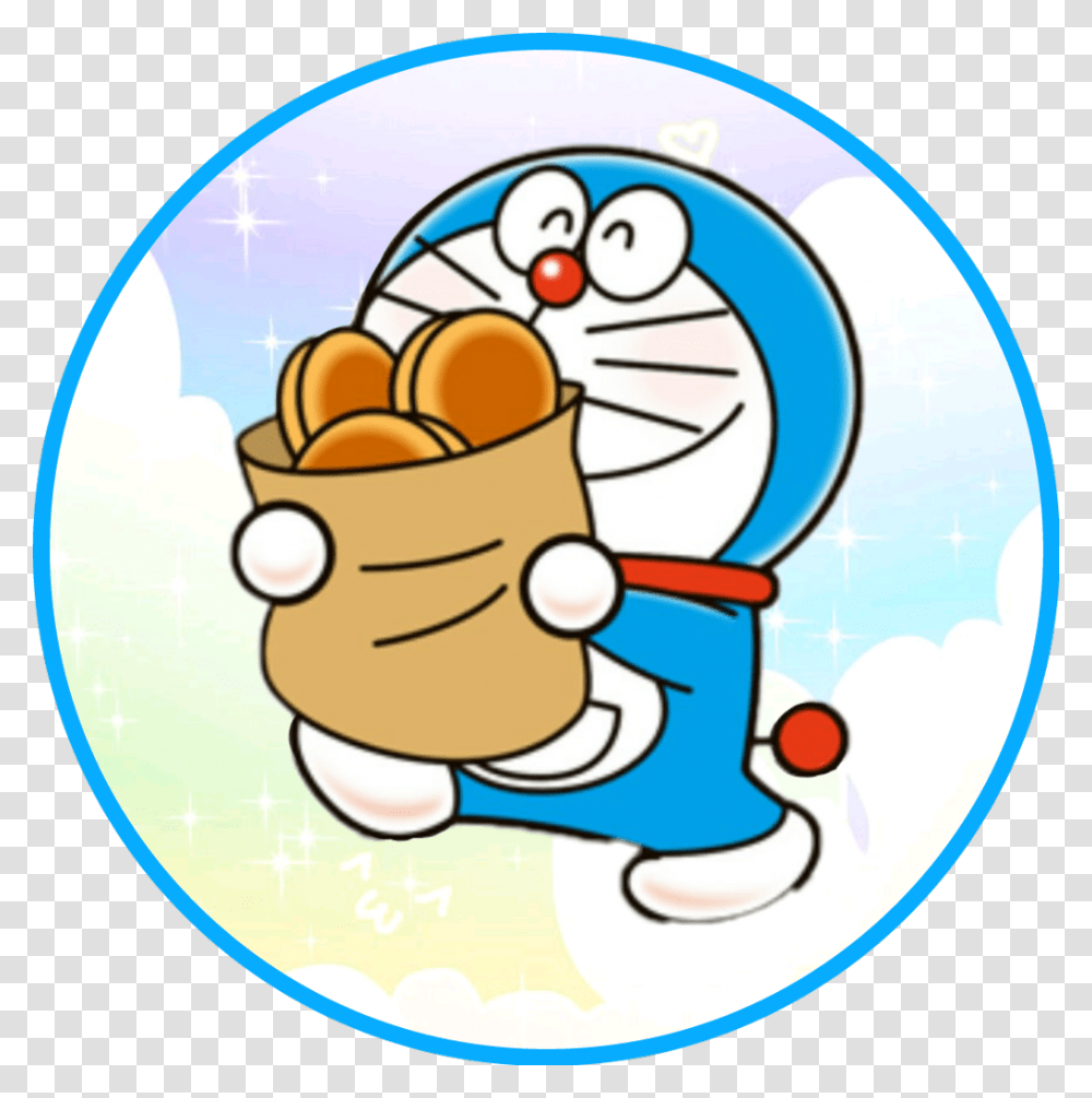 Doraemon Background Doraemon, Label, Food, Produce Transparent Png
