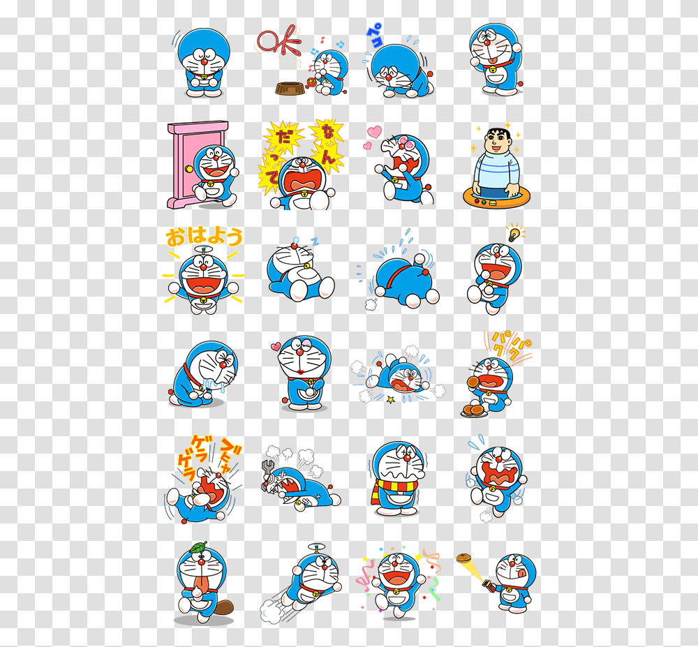 Doraemon Cartoon For Sticker, Label, Super Mario Transparent Png