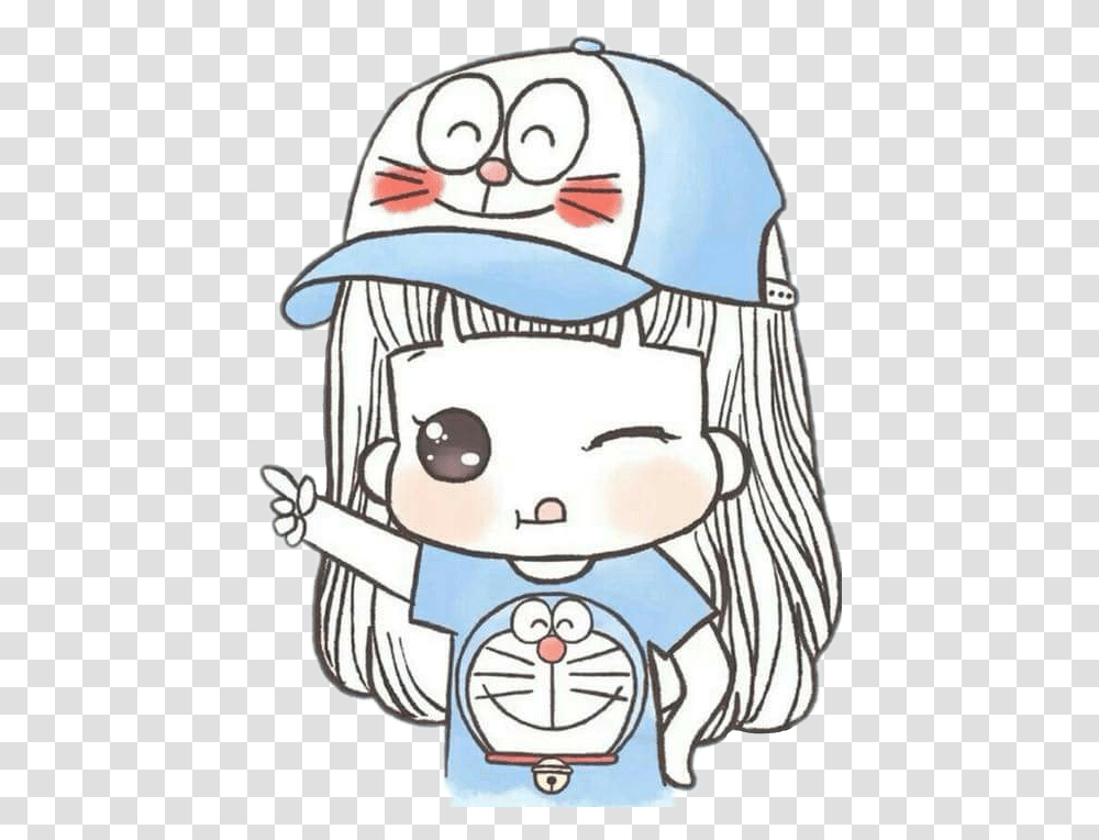 Doraemon Cute, Helmet, Label Transparent Png