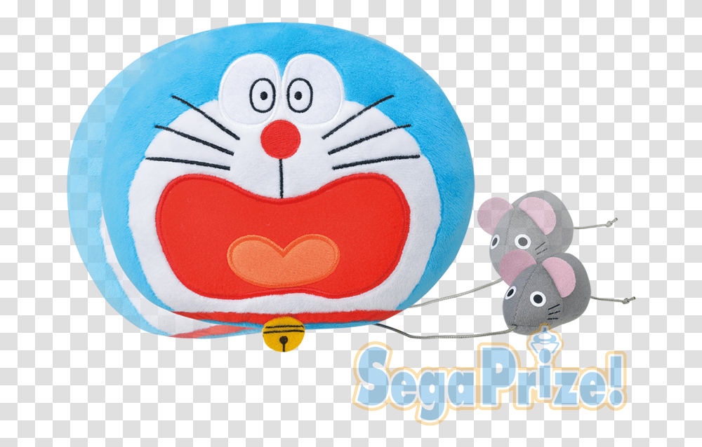 Doraemon Rumbling Plush Toy Cartoon, Cushion, Pillow, Furniture, Applique Transparent Png