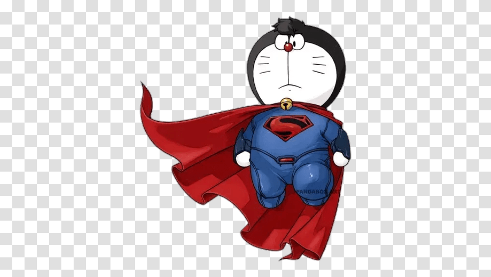 Doraemon Superhroes Whatsapp Stickers Stickers Cloud Doraemon Hero, Sea Life, Animal, Food, Squid Transparent Png