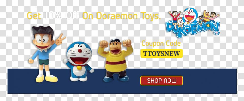 Doraemon Toys Offer Slider Cartoon, Person, Figurine, Poster Transparent Png