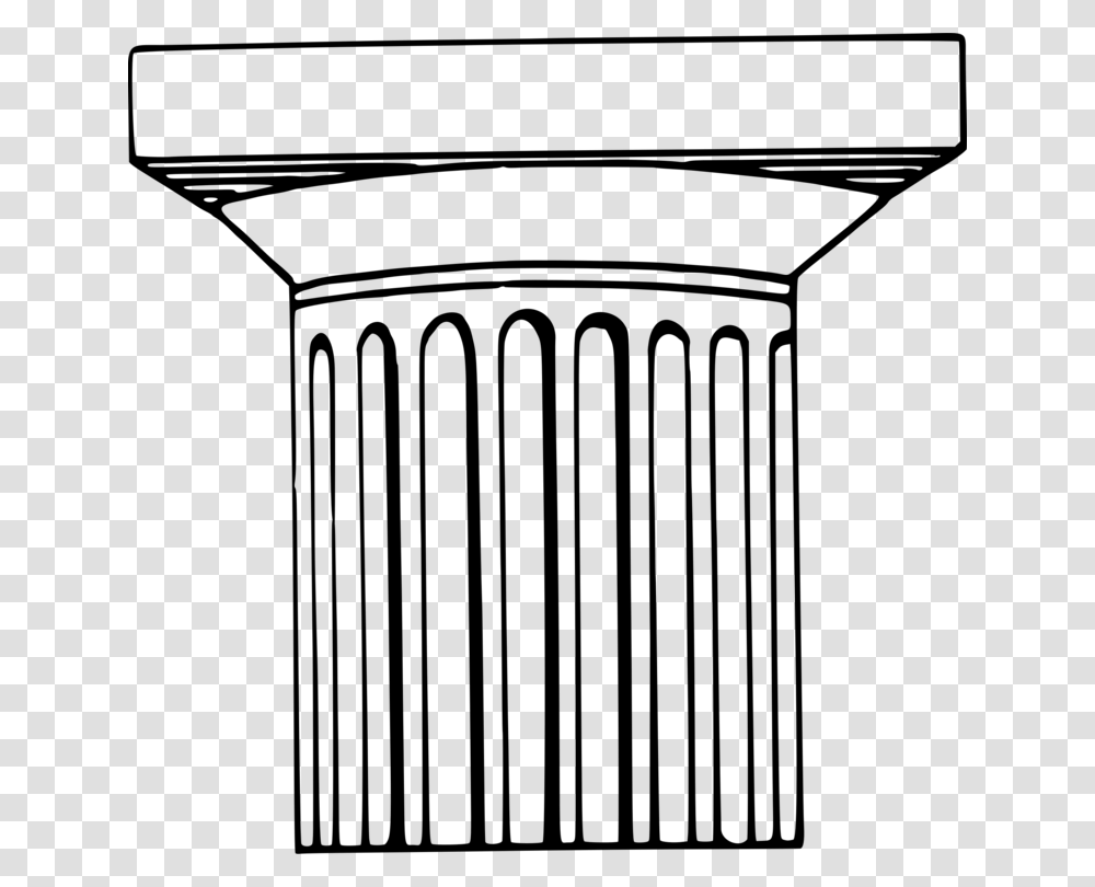 Doric Order Ionic Order Classical Order Architecture Column Free, Gray, World Of Warcraft Transparent Png