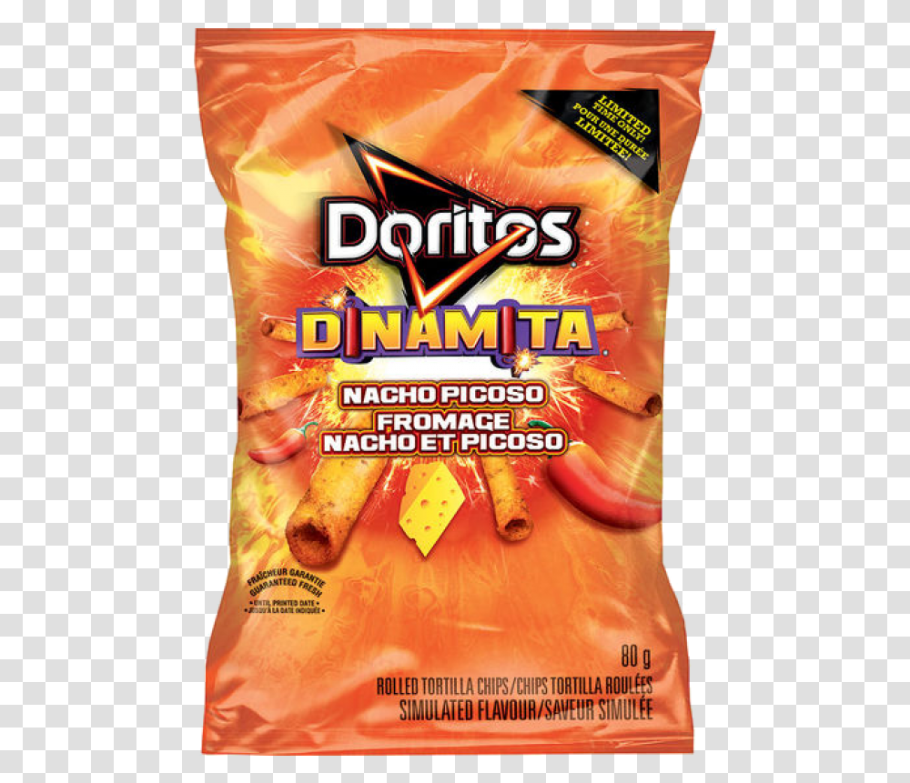 Doritos Dinamita Nacho Picoso, Food, Plant, Snack, Flyer Transparent Png