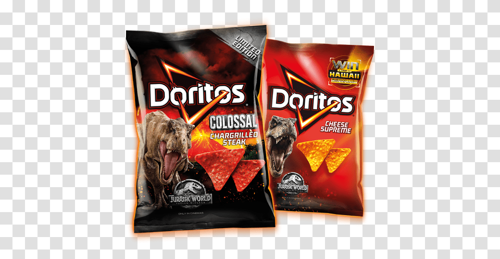 Doritos Jurassic World Ii Promotion Jurassic World Doritos, Book, Food, Advertisement, Flyer Transparent Png