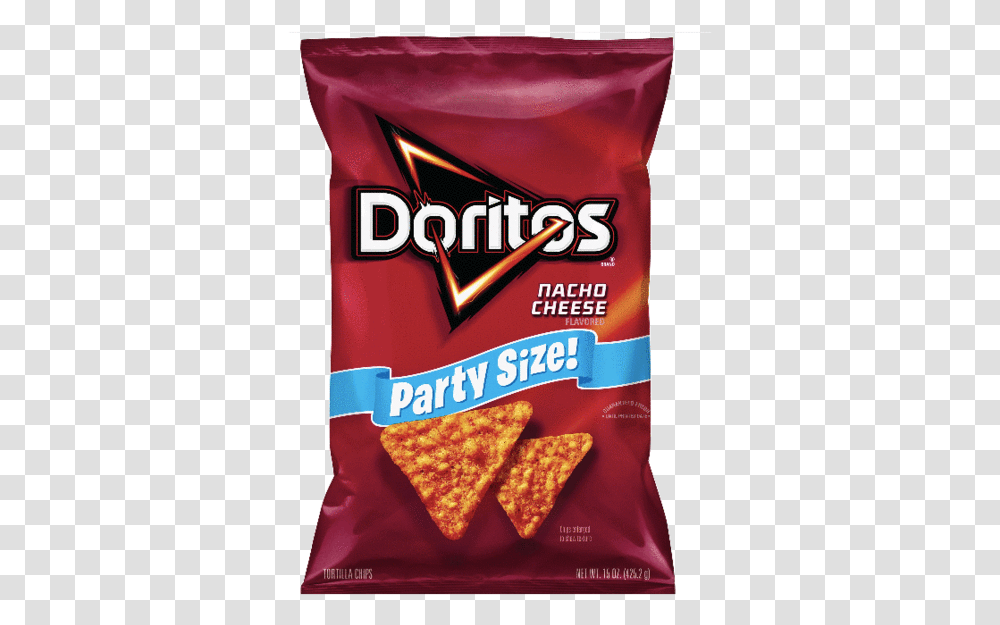 Doritos Nacho Cheese Party Size, Bread, Food, Cracker, Pizza Transparent Png