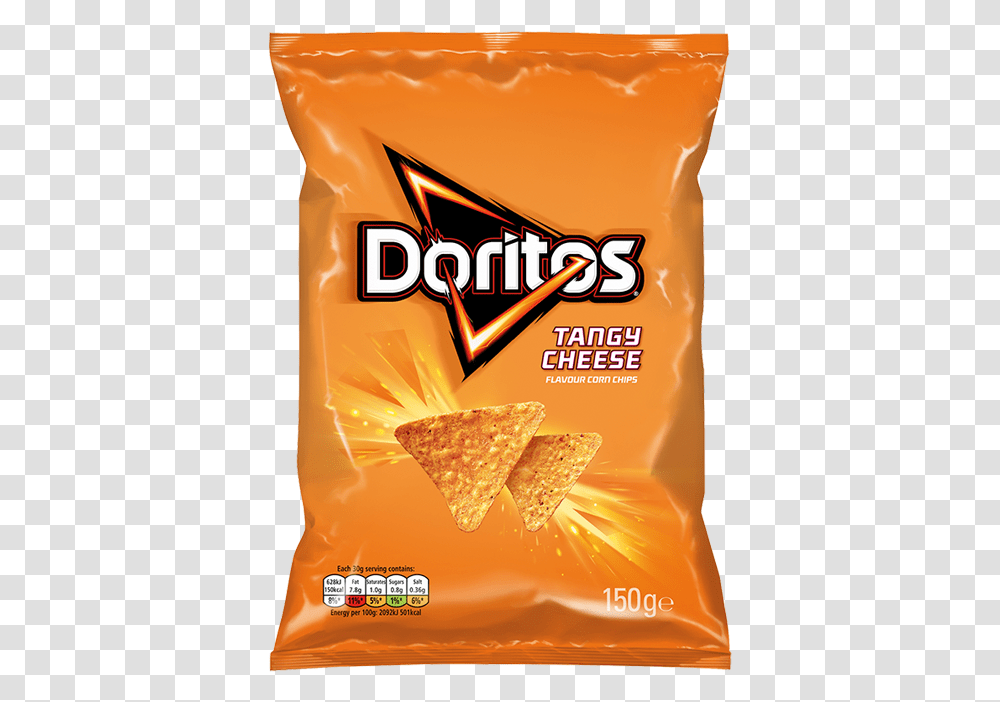 Doritos Tangy Cheese, Bread, Food, Snack, Cracker Transparent Png