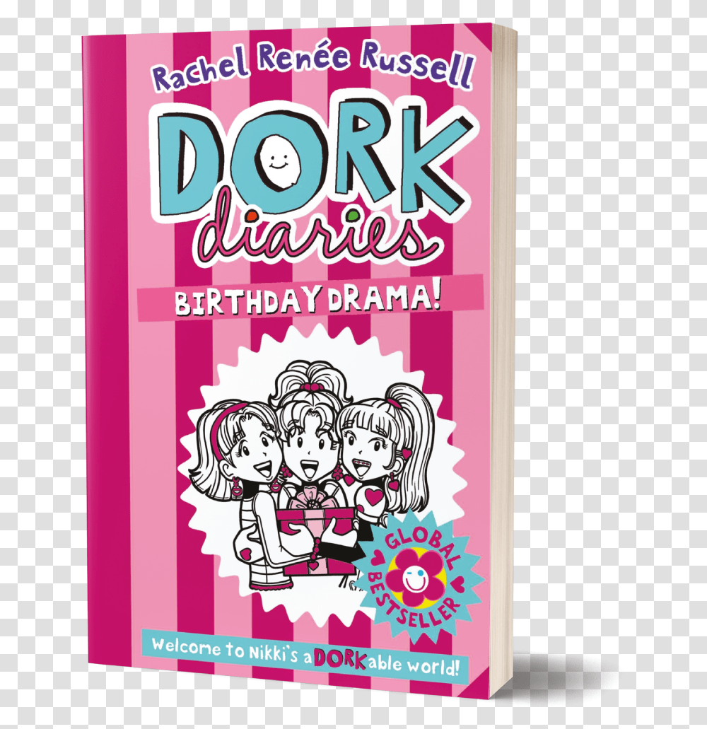 Dork Diaries Birthday Drama, Label, Poster, Bottle Transparent Png