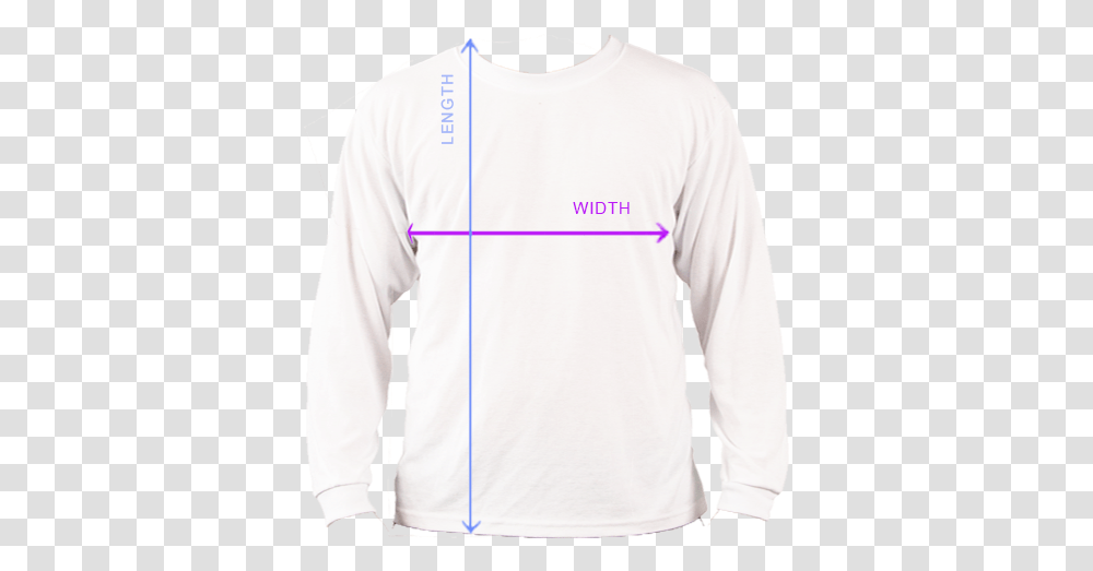 Dorkypop Shirt Measurement Long Sleeved T Shirt, Apparel, Sweatshirt, Sweater Transparent Png