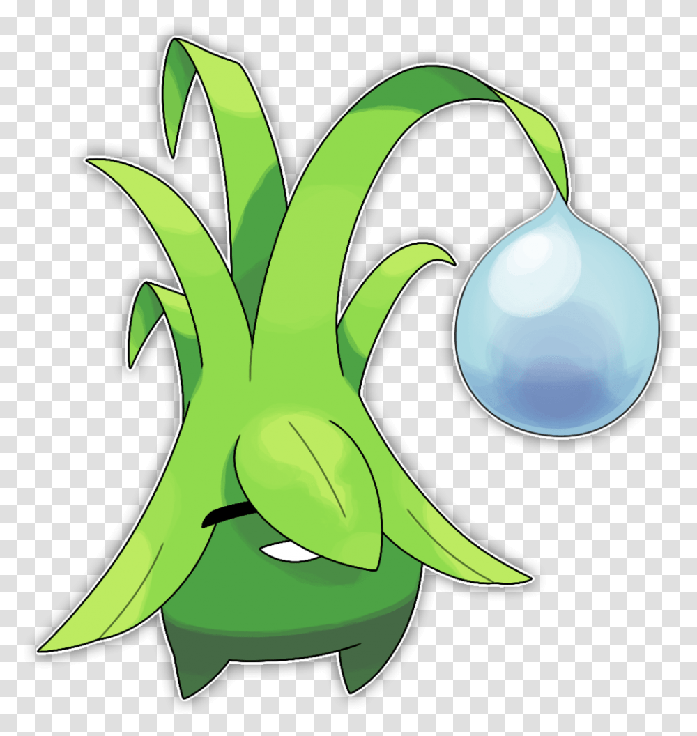 Dororu Grass Blade Fakemon By Smiley Fakemon Water Grass Type Fakemon, Plant, Produce, Food, Vegetable Transparent Png
