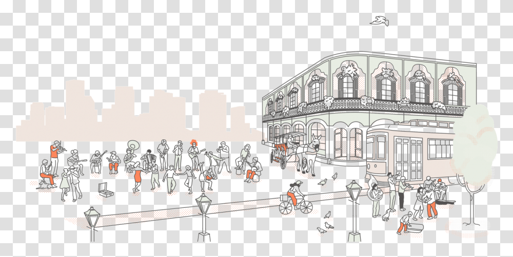 Dorsia Sketch, Building, Architecture, Person, Drawing Transparent Png