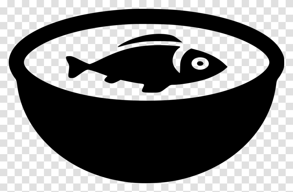 Dory Clipart Fish Soup Black And White, Frying Pan, Wok, Bowl, Stencil Transparent Png
