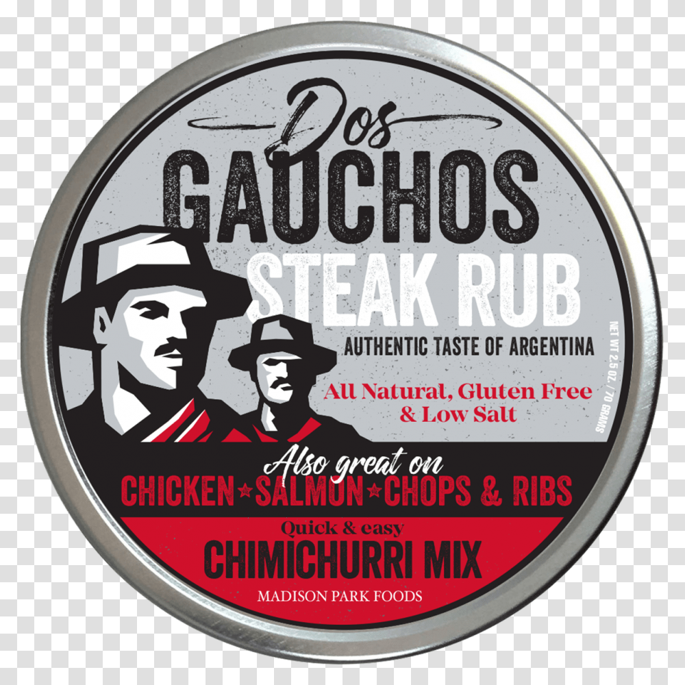 Dos Gauchos Steak Rub Front Circle, Label, Interior Design, Indoors Transparent Png
