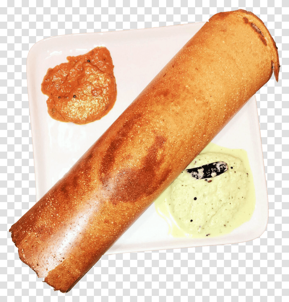 Dosa, Bread, Food, Hot Dog, Bun Transparent Png